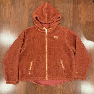 Nike Therma-Fit Teddy Full Zip Hoodie size Large (12-14)